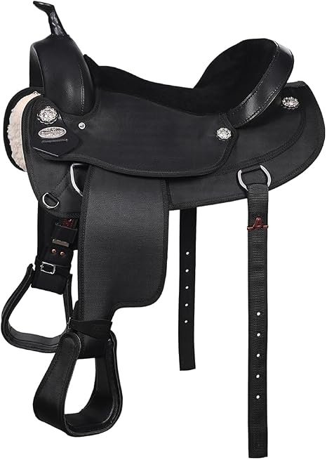 HILASON Flex Tree Cordura Synthetic Western Saddle